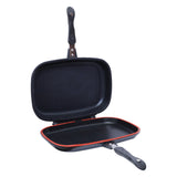 GETIT.QA- Qatar’s Best Online Shopping Website offers CHEFLINE NON-STICK DOUBLE SIDE PAN-- BLACK-- 36 CM-- DP36D at the lowest price in Qatar. Free Shipping & COD Available!