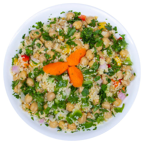 GETIT.QA- Qatar’s Best Online Shopping Website offers FRESH BURGUL AND CHICKPEAS SALAD 400G APPROX. WEIGHT at the lowest price in Qatar. Free Shipping & COD Available!