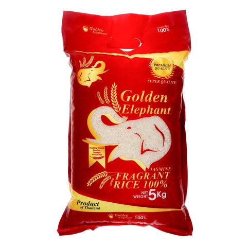 GETIT.QA- Qatar’s Best Online Shopping Website offers GOLDEN ELEPHANT JASMINE RICE 5 KG
 at the lowest price in Qatar. Free Shipping & COD Available!