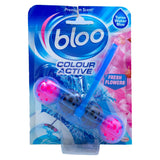 GETIT.QA- Qatar’s Best Online Shopping Website offers BLOO COLOUR ACTIVE FRESH FLOWERS TOILET RIM BLOCK 50 G
 at the lowest price in Qatar. Free Shipping & COD Available!