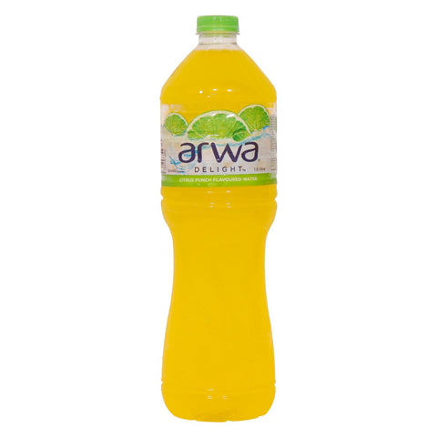 GETIT.QA- Qatar’s Best Online Shopping Website offers ARWA DELIGHT CITRUS PUNCH FLAVOURED WATER 1.5LITRE at the lowest price in Qatar. Free Shipping & COD Available!