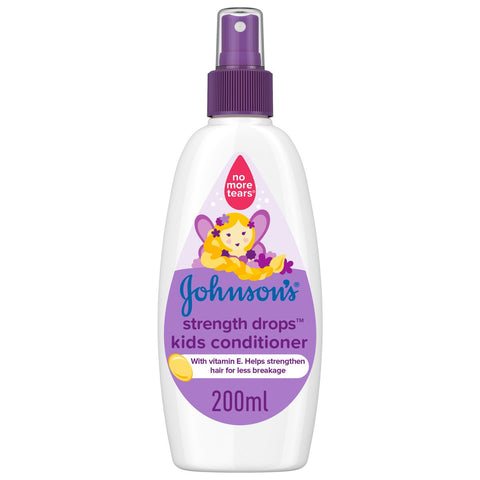 GETIT.QA- Qatar’s Best Online Shopping Website offers JOHNSON'S CONDITIONER STRENGTH DROPS KIDS CONDITIONER SPRAY 200 ML at the lowest price in Qatar. Free Shipping & COD Available!