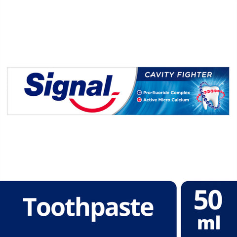 GETIT.QA- Qatar’s Best Online Shopping Website offers SIGNAL TOOTH PASTE CAVITY FIGHTER 50ML at the lowest price in Qatar. Free Shipping & COD Available!