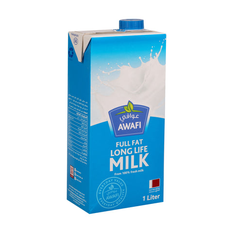 Awafi Full Fat Long Life Milk 1Litre - GETIT.QA