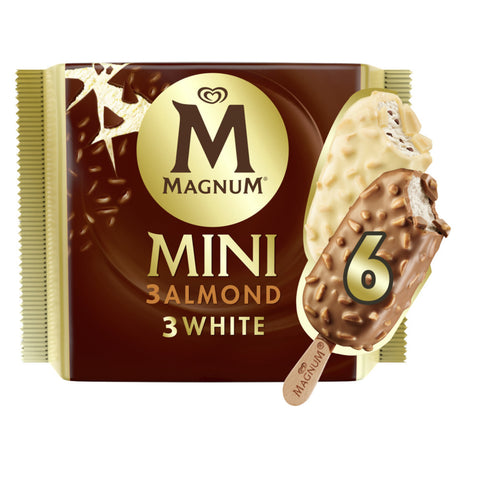 GETIT.QA- Qatar’s Best Online Shopping Website offers MAGNUM MINI ICE CREAM STICK WHITE & ALMOND 6 X 57.5 ML at the lowest price in Qatar. Free Shipping & COD Available!