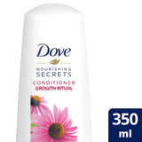 GETIT.QA- Qatar’s Best Online Shopping Website offers DOVE NOURISHING SECRETS CONDITIONER GROWTH RITUAL- ECHINACEA AND WHITE TEA-- 350 ML at the lowest price in Qatar. Free Shipping & COD Available!