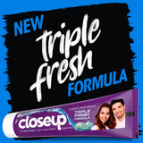 GETIT.QA- Qatar’s Best Online Shopping Website offers CLOSEUP TRIPLE FRESH FORMULA GEL TOOTHPASTE EUCALYPTUS FREEZE 120 ML at the lowest price in Qatar. Free Shipping & COD Available!