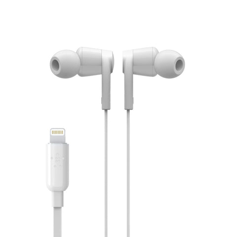 GETIT.QA- Qatar’s Best Online Shopping Website offers BELKIN ROCKSTAR MFI LIGHTNING IN-EAR HEADPHONES WITH MICROPHONE(G3H001BTWHT) WHITE at the lowest price in Qatar. Free Shipping & COD Available!