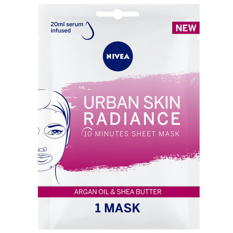 GETIT.QA- Qatar’s Best Online Shopping Website offers NIVEA FACE SHEET MASK RADIANCE UBRAN SKIN 1 PC at the lowest price in Qatar. Free Shipping & COD Available!