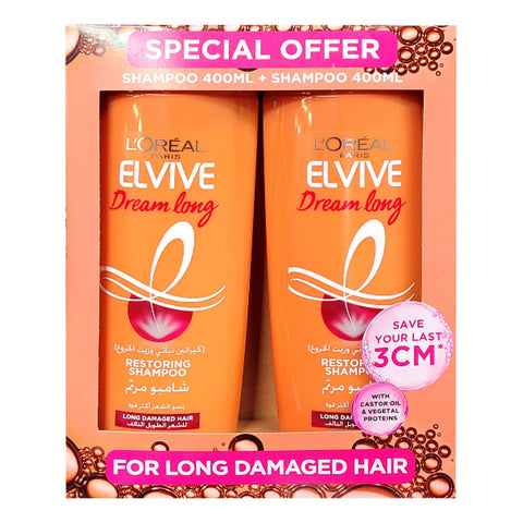 L'Oreal Paris Elvive Dream Long Reinforcing Shampoo 2 x 400 ml