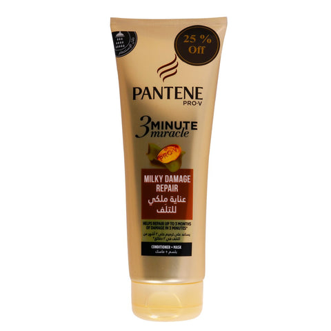 GETIT.QA- Qatar’s Best Online Shopping Website offers PANTENE PRO V MILKY DAMAGE REPAIR 3 MINUTE MIRACLE 200ML at the lowest price in Qatar. Free Shipping & COD Available!