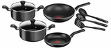 GETIT.QA- Qatar’s Best Online Shopping Website offers TEFAL NON STICK COOKWARE SET SUPER COOK 9PCS BLACK B143S984 at the lowest price in Qatar. Free Shipping & COD Available!