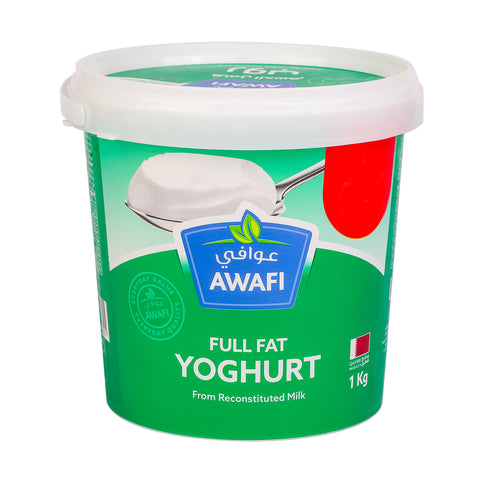 Awafi Yoghurt Full Fat 1kg - GETIT.QA