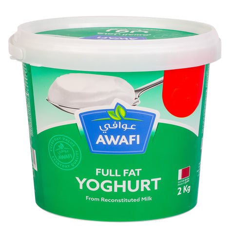 Awafi Yoghurt Full Fat 2kg - GETIT.QA