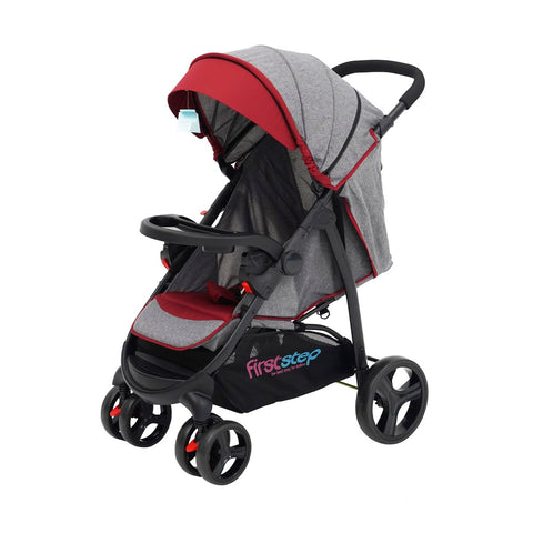 GETIT.QA- Qatar’s Best Online Shopping Website offers FIRST STEP BABY STROLLER WITH CAR SEAT C6798-ZY RED at the lowest price in Qatar. Free Shipping & COD Available!