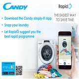 GETIT.QA- Qatar’s Best Online Shopping Website offers CANDY FRONT LOAD WASHER & DRYER RAPIDO 9/6 KG, 1400 RPM, WI-FI + BT, STEAM FUNCTION, CLASS AAA, 6 DIGIT DISPLAY, INVERTER MOTOR, ANTHRACITE, ROW4966DHRR/1-19 at the lowest price in Qatar. Free Shipping & COD Available!