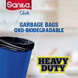 GETIT.QA- Qatar’s Best Online Shopping Website offers SANITA CLUBÂ GARBAGE BAGS OXO-BIODEGRADABLE LARGE 50 GALLONS SIZE 76 X 95CMS 20PCS at the lowest price in Qatar. Free Shipping & COD Available!