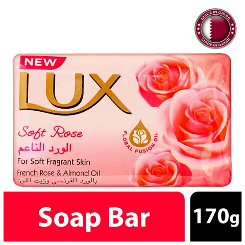 GETIT.QA- Qatar’s Best Online Shopping Website offers LUX SOAP SOFT ROSE 170G at the lowest price in Qatar. Free Shipping & COD Available!