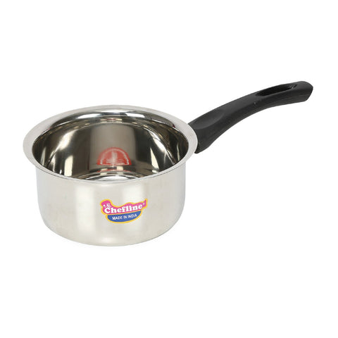 GETIT.QA- Qatar’s Best Online Shopping Website offers CHEFLINE STAINLESS STEEL SAUCEPAN 16CM at the lowest price in Qatar. Free Shipping & COD Available!