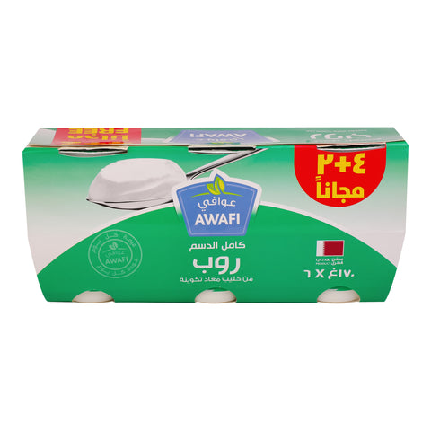 Awafi Yoghurt Full Fat 6 x 170g - GETIT.QA