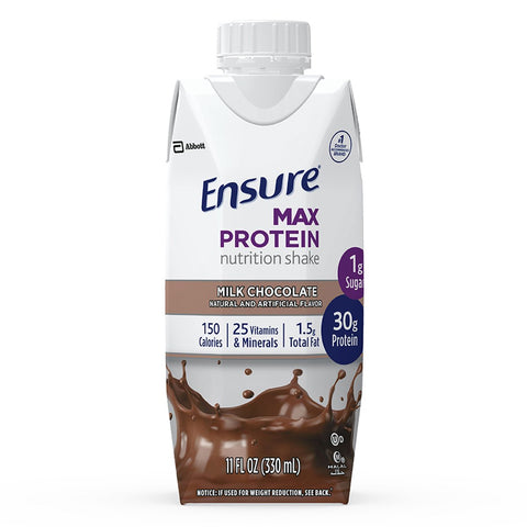 GETIT.QA- Qatar’s Best Online Shopping Website offers ENSURE MAX PROTEIN NUTRITIONAL SHAKE MILK CHOCOLATE 330 ML
 at the lowest price in Qatar. Free Shipping & COD Available!