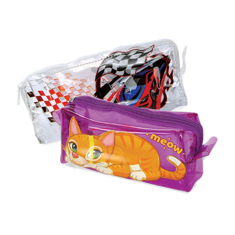 GETIT.QA- Qatar’s Best Online Shopping Website offers WIN PLUS PENCIL CASE, KK391, ASSORTED DESIGN - 1 PC at the lowest price in Qatar. Free Shipping & COD Available!