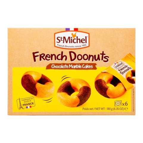 GETIT.QA- Qatar’s Best Online Shopping Website offers ST MICHEL FRENCH DOONUTS CHOCOLATE MARBLE CAKE 180 G at the lowest price in Qatar. Free Shipping & COD Available!