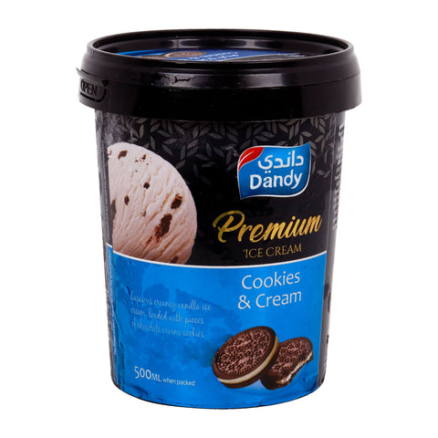 GETIT.QA- Qatar’s Best Online Shopping Website offers DANDY PREMIUM ICE CREAM COOKIES & CREAM 500 ML at the lowest price in Qatar. Free Shipping & COD Available!