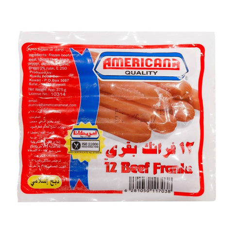 GETIT.QA- Qatar’s Best Online Shopping Website offers AMERICANA BEEF FRANKS 375 G at the lowest price in Qatar. Free Shipping & COD Available!