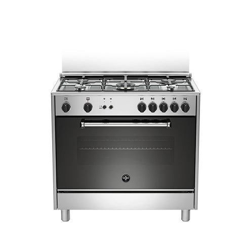 GETIT.QA- Qatar’s Best Online Shopping Website offers LA GERMANIA COOKING RANGE AMS95C31CX 90X60 5BURNER at the lowest price in Qatar. Free Shipping & COD Available!