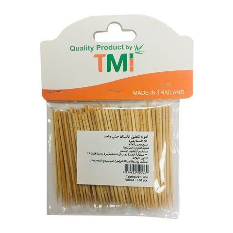 GETIT.QA- Qatar’s Best Online Shopping Website offers TMI BAMBOO TOOTHPICK 100 PCS at the lowest price in Qatar. Free Shipping & COD Available!