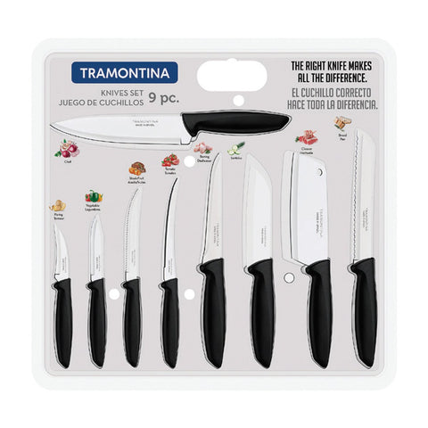 GETIT.QA- Qatar’s Best Online Shopping Website offers TRAMONTINA KNIVES SET 9PCS PLEANUS 23498050 at the lowest price in Qatar. Free Shipping & COD Available!