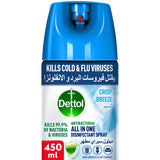 GETIT.QA- Qatar’s Best Online Shopping Website offers DETTOL CRISP BREEZE ANTIBACTERIAL ALL IN ONE DISINFECTANT SPRAY 450 ML
 at the lowest price in Qatar. Free Shipping & COD Available!