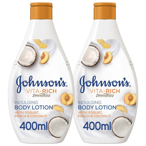 GETIT.QA- Qatar’s Best Online Shopping Website offers JOHNSON'S VITA RICH SMOOTHIES INDULGING BODY LOTION 400 ML 1+1 at the lowest price in Qatar. Free Shipping & COD Available!