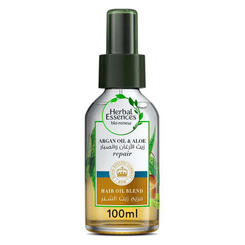 GETIT.QA- Qatar’s Best Online Shopping Website offers HERBAL ESSENCES ARGAN OIL & ALOE VERA HAIR OIL BLEND FOR HAIR REPAIR AND DRY HAIR 100 ML at the lowest price in Qatar. Free Shipping & COD Available!