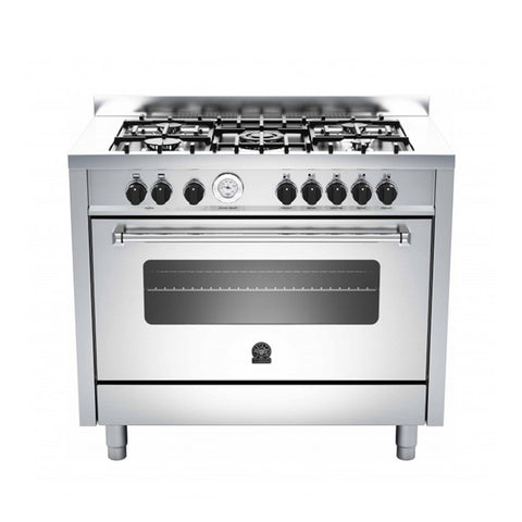 GETIT.QA- Qatar’s Best Online Shopping Website offers LA GERMANIA COOKING RANGE AMS1005C81BX 100X60 5BURNER at the lowest price in Qatar. Free Shipping & COD Available!