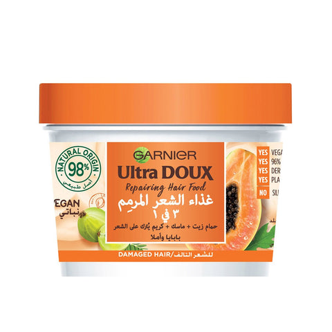 GETIT.QA- Qatar’s Best Online Shopping Website offers GARNIER ULTRA DOUX REPAIRING HAIR FOOD 390 ML at the lowest price in Qatar. Free Shipping & COD Available!