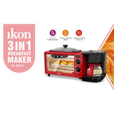 GETIT.QA- Qatar’s Best Online Shopping Website offers IKON 3IN1 BREAKFAST MAKER IK-SB11 ASSORTED at the lowest price in Qatar. Free Shipping & COD Available!