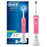 GETIT.QA- Qatar’s Best Online Shopping Website offers ORAL-B VITALITY PLUS 3DWHITE RECHARGEABLE ELECTRIC TOOTHBRUSH D100.413.1 PINK at the lowest price in Qatar. Free Shipping & COD Available!