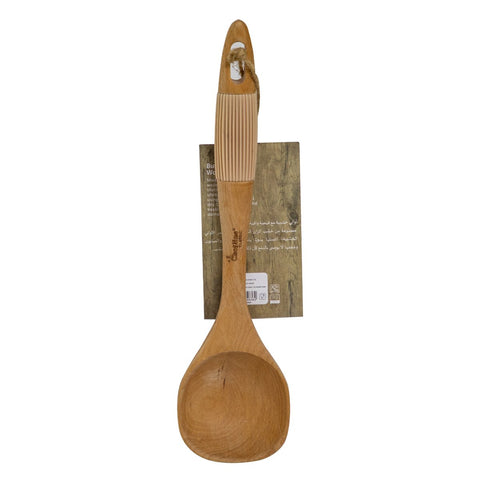 GETIT.QA- Qatar’s Best Online Shopping Website offers CHEFLINE WOODEN LADLE SILICON GRIP S360 at the lowest price in Qatar. Free Shipping & COD Available!