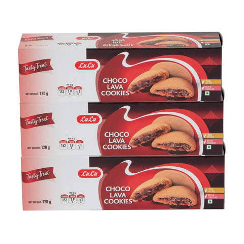 GETIT.QA- Qatar’s Best Online Shopping Website offers LULU CHOCO LAVA COOKIES 3 X 120 G at the lowest price in Qatar. Free Shipping & COD Available!