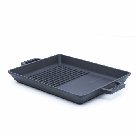 GETIT.QA- Qatar’s Best Online Shopping Website offers LAVA CAST IRON DOUBLE GRILL PAN-- SQUARE-- 32 CM-- GT2632T4 at the lowest price in Qatar. Free Shipping & COD Available!