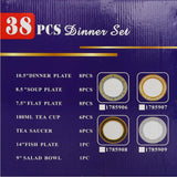 GETIT.QA- Qatar’s Best Online Shopping Website offers PEARL NOIRE DINNER SET 38PCS BAOYE210 GL at the lowest price in Qatar. Free Shipping & COD Available!