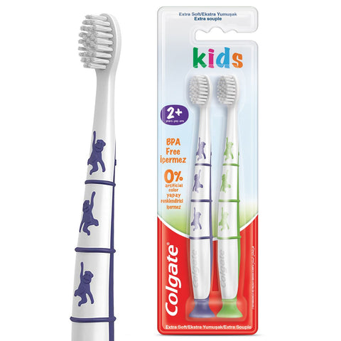 GETIT.QA- Qatar’s Best Online Shopping Website offers COLGATE KIDS TOOTHBRUSH BPS FREE EXTRA SOFT FOR 2+ YEARS 2 PCS at the lowest price in Qatar. Free Shipping & COD Available!