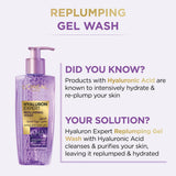 GETIT.QA- Qatar’s Best Online Shopping Website offers L'OREAL PARIS REPLUMPING GEL WASH HYALURON EXPERT 200 ML at the lowest price in Qatar. Free Shipping & COD Available!