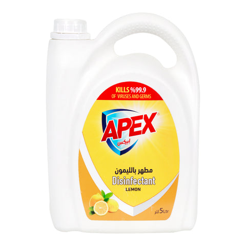 GETIT.QA- Qatar’s Best Online Shopping Website offers APEX DISINFECTANT LEMON 5 LITRE
 at the lowest price in Qatar. Free Shipping & COD Available!