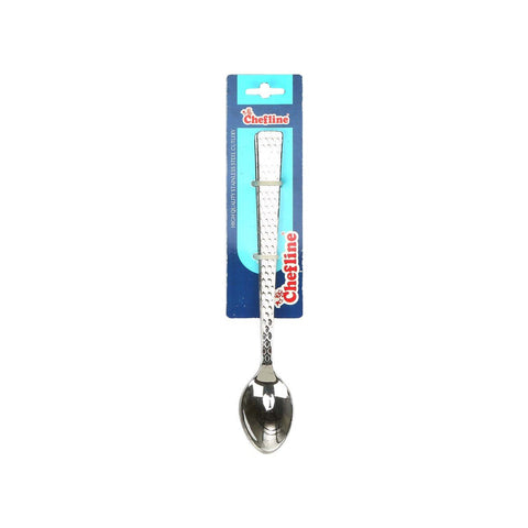 GETIT.QA- Qatar’s Best Online Shopping Website offers CHEFLINE STAINLESS STEEL PICKLE SPOON HAMMERED-- MADE IN INDIA at the lowest price in Qatar. Free Shipping & COD Available!