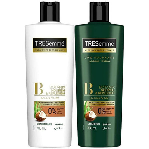 GETIT.QA- Qatar’s Best Online Shopping Website offers TRESEMME BOTANIX SHAMPOO 400ML + CONDITIONER 400ML at the lowest price in Qatar. Free Shipping & COD Available!