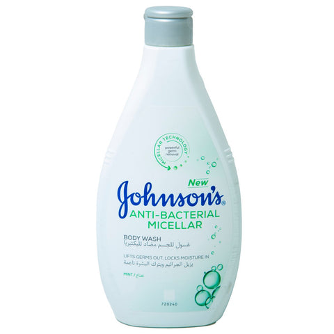 GETIT.QA- Qatar’s Best Online Shopping Website offers JOHNSON'S BODY WASH ANTI-BACTERIAL MICELLAR MINT 400 ML at the lowest price in Qatar. Free Shipping & COD Available!