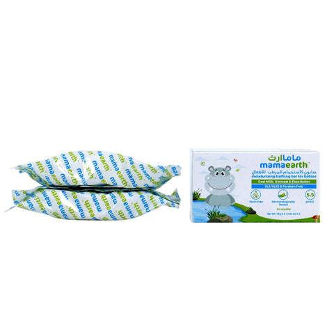 GETIT.QA- Qatar’s Best Online Shopping Website offers MAMAEARTH MOISTURIZING BATHING BAR SOAP FOR BABIES 2 X 75 G at the lowest price in Qatar. Free Shipping & COD Available!